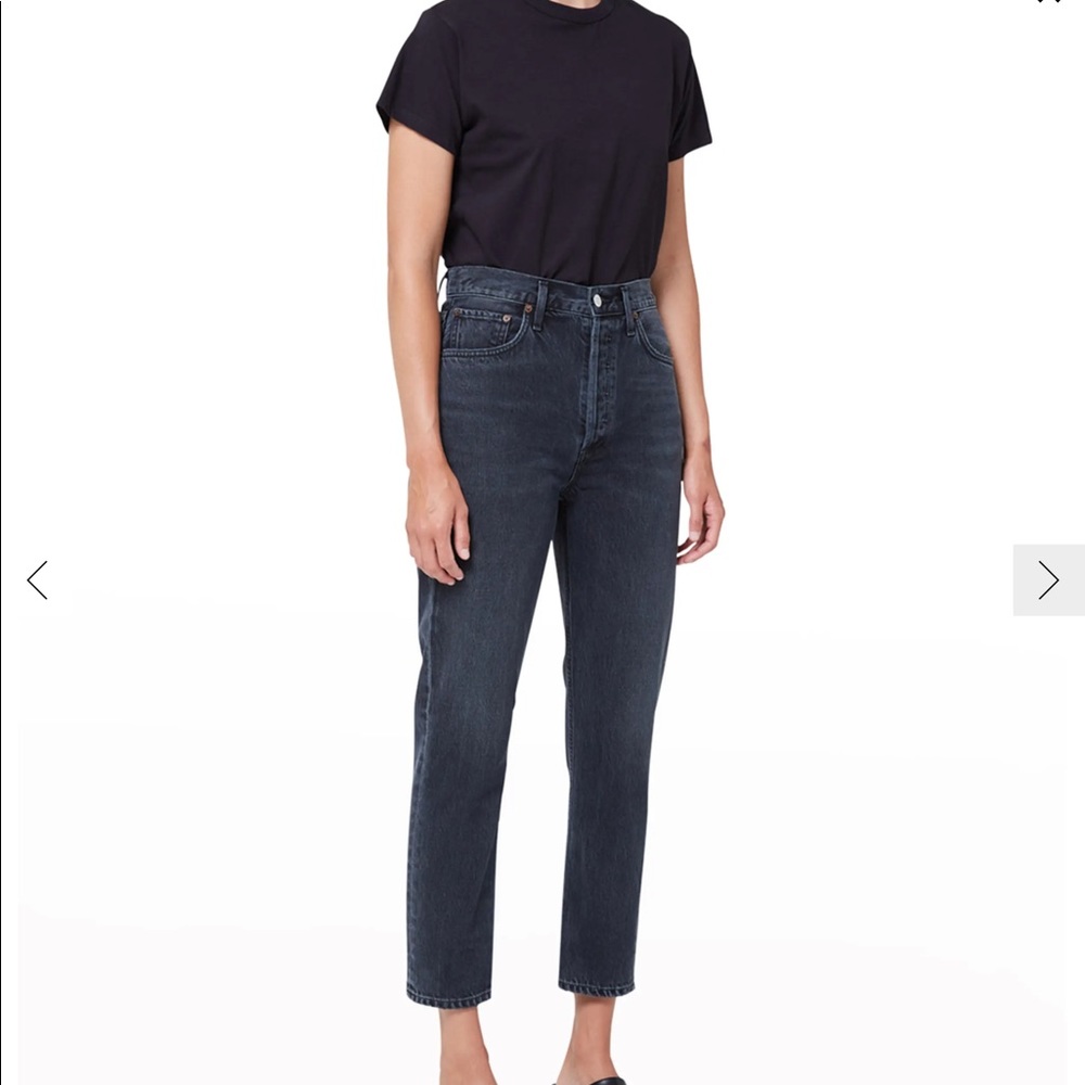 Agolde Riley Crop Jeans in Hideaway (size 26)